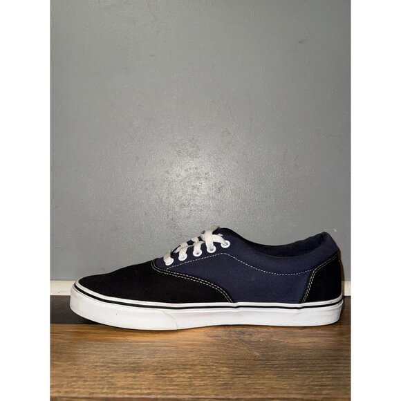 Vans off the Wall 721356 Lace Up Low Top Black & Blue Skate Shoes Size 11 - Picture 3 of 11